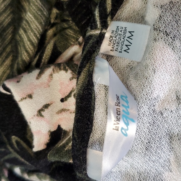 Tropical floral romper with tassles pink flower palm fronds and ferns - Picture 12 of 15